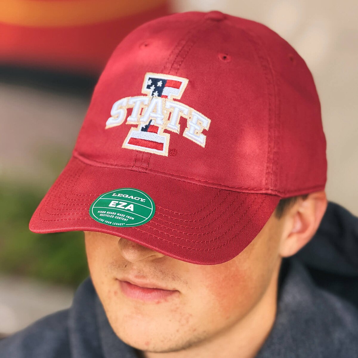 Legacy Patriotic I-State Cardinal Adjustable Hat front